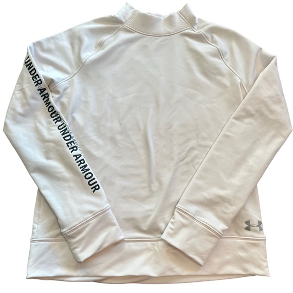 Under Armour Other - Under Armour White Coldgear Loose Fit Sweatshirt YXL